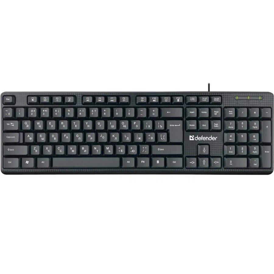 Клавиатура DEFENDER Daily HB-162 RU, черный