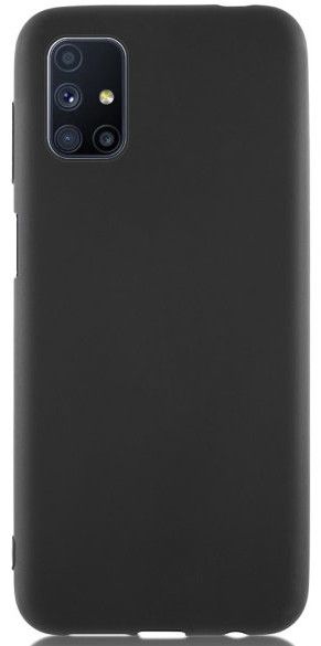 Задняя накладка SILICONE case NEW для Samsung Galaxy M51 черная