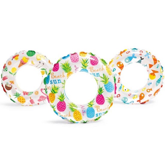 Круг надувной 61см INTEX, 6-10 лет, 3 вида (59241)