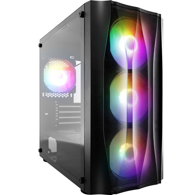 Корпус 1STPLAYER FIREBASE X3-M Black mATX X3-M-BK-4F1