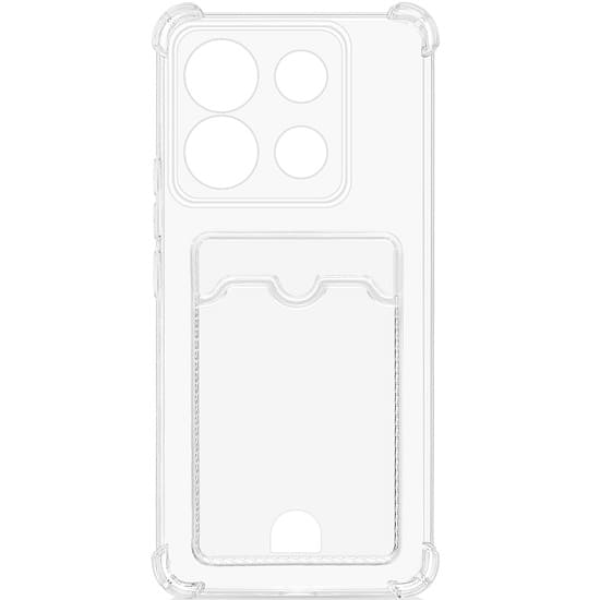 Силиконовый чехол DF для Xiaomi 14 DF xiCardCase-12 с отделением для карты