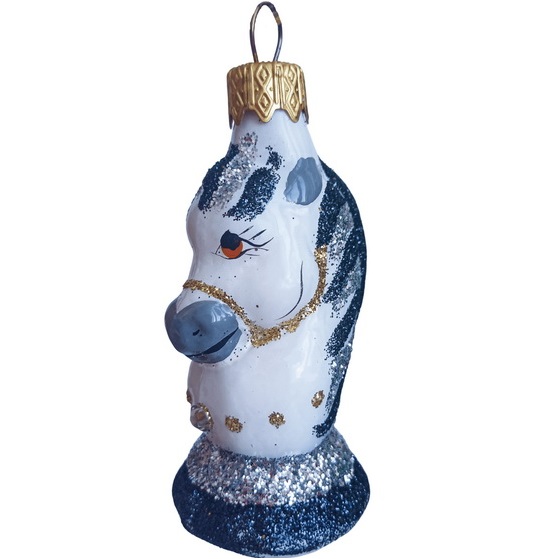 Ёлочное украшение "Шахматный конь 2", в подарочной упаковке, h-7 см