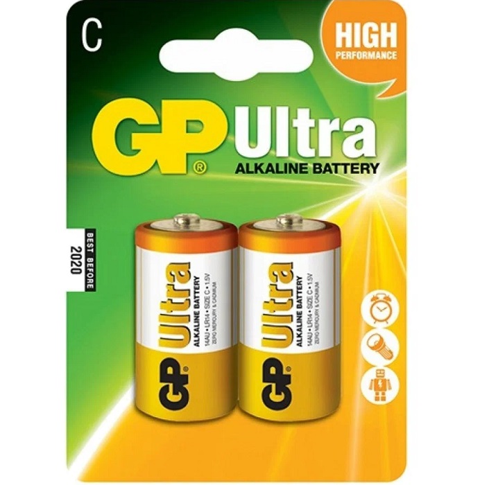 Элемент питания GP LR14 BL-2 ULTRA (2/20/160)