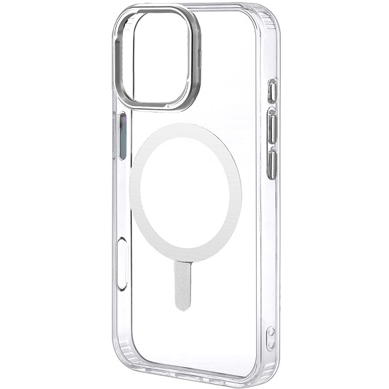 Силиконовый чехол HOCO AS11 для iPhone 16 Pro High Clear Magnetic Case (Transparent)