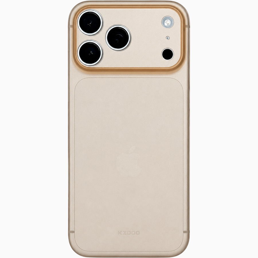 Задняя накладка Kzdoo Air Skin для iPhone 17 Pro Max orange