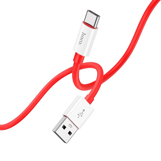 Кабель USB <--> Type-C  1.0м HOCO X87 Magic, красный
