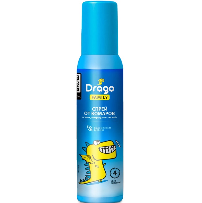 Средство репеллентное GRASS Drago FAMILY NS-0005, спрей, 100мл