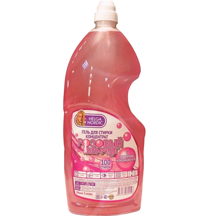 Гель для стирки "Розовый жемчуг", 3л. ПЭТ/ PF49703