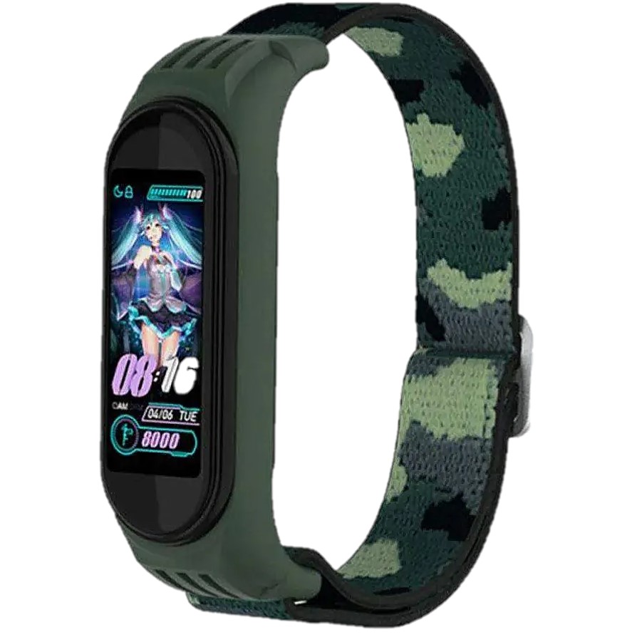 Нейлоновый ремешок ISA для Mi Band 3/4/5/6 Nylon #4318 Камуфляж