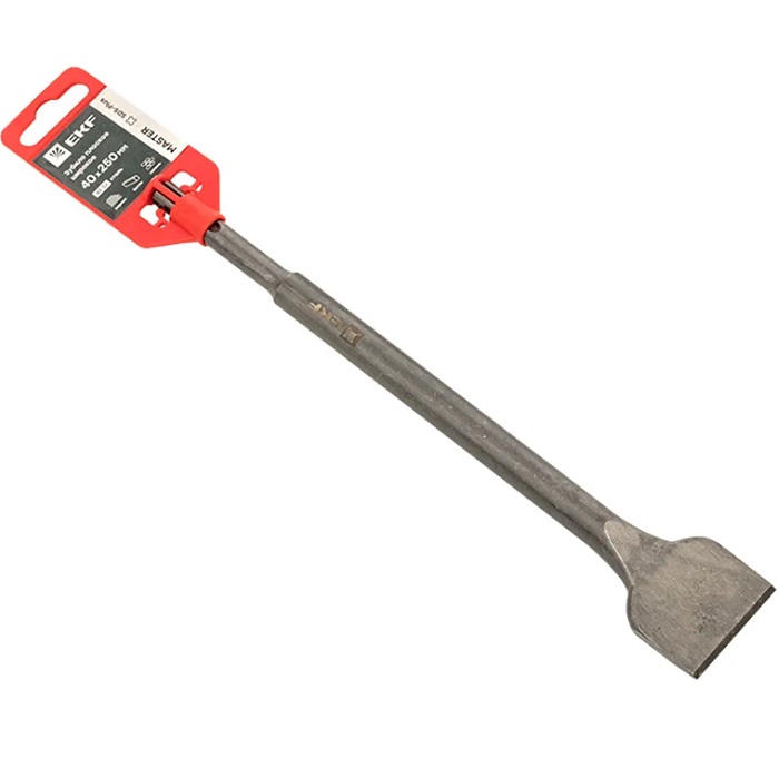 Зубило плоское широкое 40х250 мм SDS-plus EKF Master
