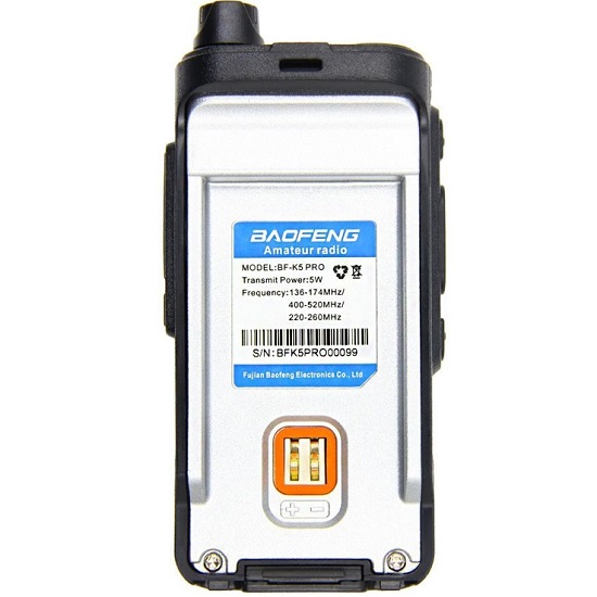 Радиостанция Baofeng BF-K5 Pro с разъемом для зарядки TYPE-C