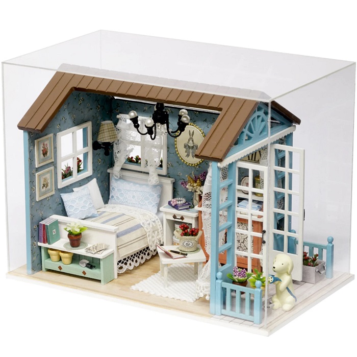 Конструктор Румбокс Happy Home "Спаленка с выходом на веранду" миниатюра DIY House