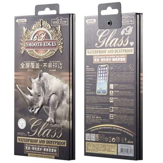 Противоударное стекло REMAX для iPhone 14 Pro GL-56 черное матовое