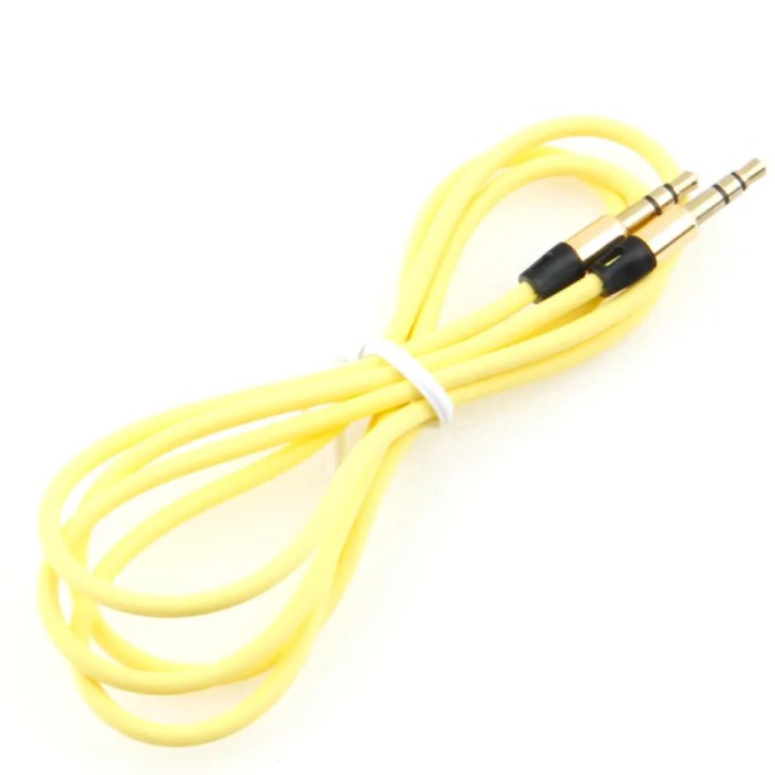 Кабель Jack 3.5 <--> Jack 3.5  1.0м CABELEXPERT CCAB-01-35MM-1MY желтый, блистер