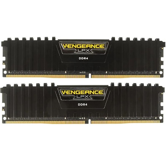 Оперативная память DDR4 16Gb(2x8Gb) CORSAIR Vengeance LPX CMK16GX4M2A2400C14, 2400мГц, DIMM (Б/У)
