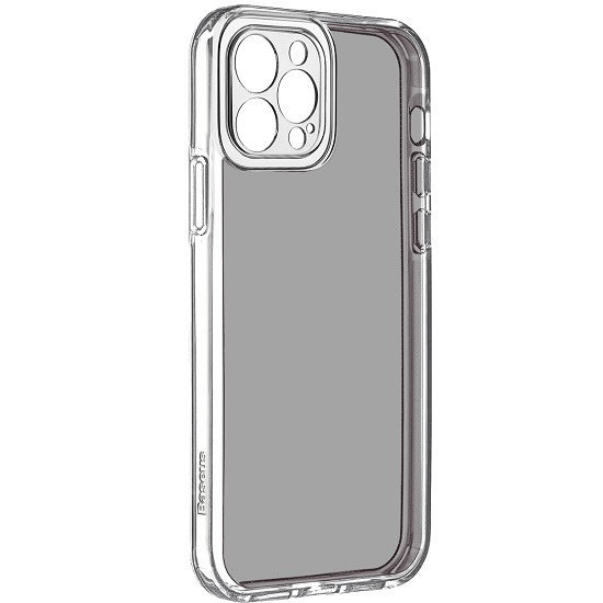 Силиконовый чехол BASEUS для iPhone 13 Pro Max черный (Frosted Glass Protective Case)