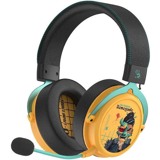 Наушники A4TECH Bloody MR595 Renegade желтый/рисунок