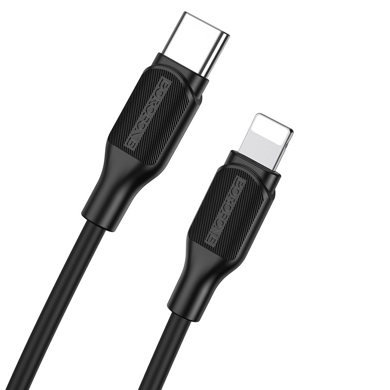 Кабель Lightning <--> Type-C  1.2м BOROFONE BX42, Encore PD , черный