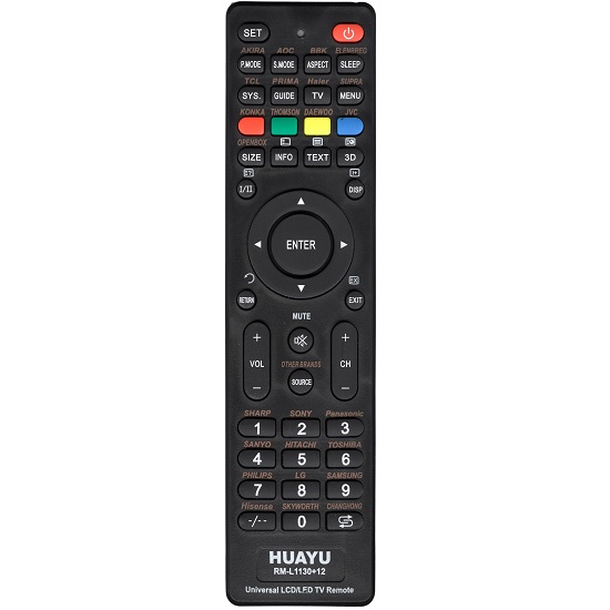 Пульт HUAYU RM-L1130+12 для LCD LED TV ( RM-L1130+8 ver.2022 )