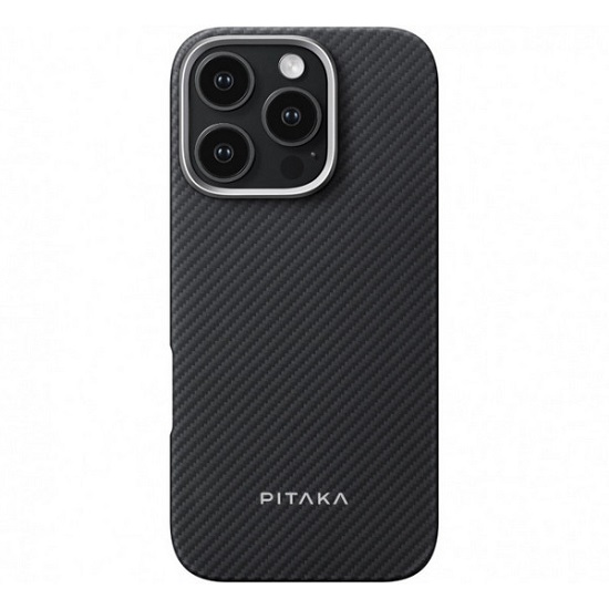 Задняя накладка PITAKA для iPhone 16 Pro Ultra-Slim Case Black/Grey