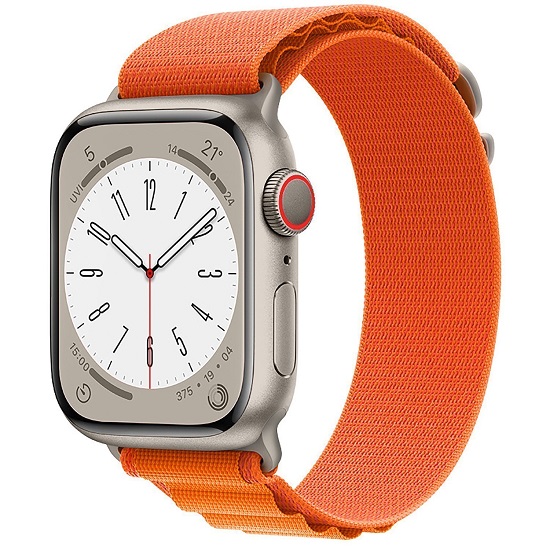 Ремешок ApW27 Alpine Loop для Apple Watch 42/44/45/49 mm текстиль (orange)