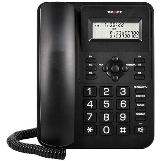 Телефон TEXET TX-264 черный