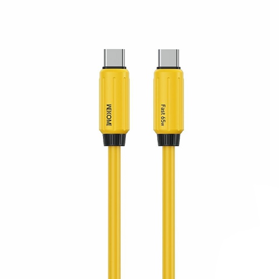 Кабель Type-C <--> Type-C  WEKOME WDC-28 Yellow