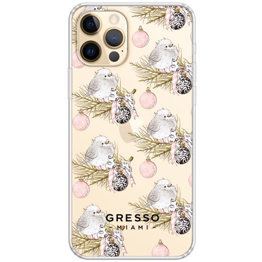Задняя накладка GRESSO для iPhone 12 Pro Max. Коллекция "Happy Holly-Days". Модель "Let it Snow!".