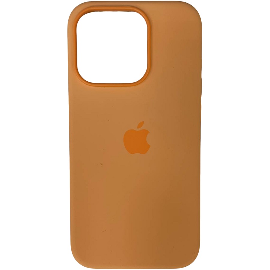 Силиконовый чехол SILICONE CASE MagSafe для iPhone 15 Pro №07 Orange Sorbet (АНИМАЦИЯ в цвет чехла)