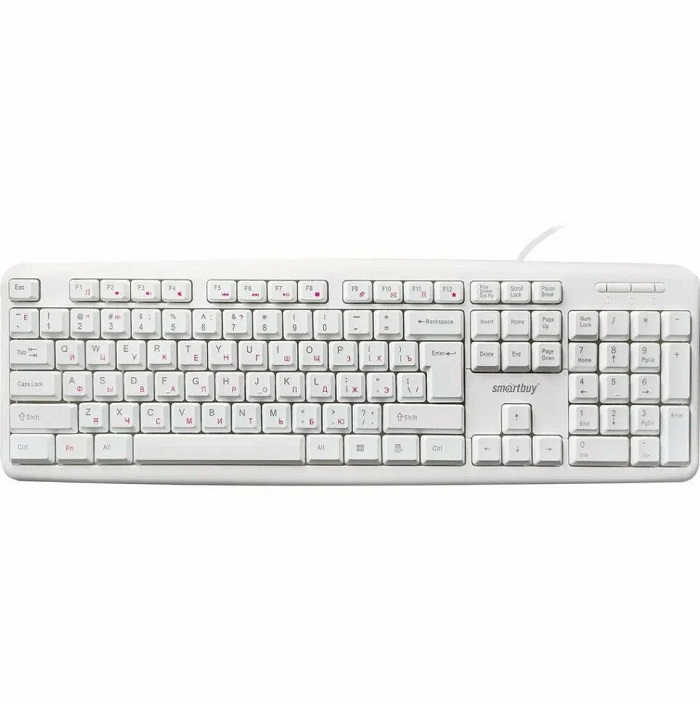 Клавиатура SMARTBUY ONE 210 USB белая (SBK-210U-W)