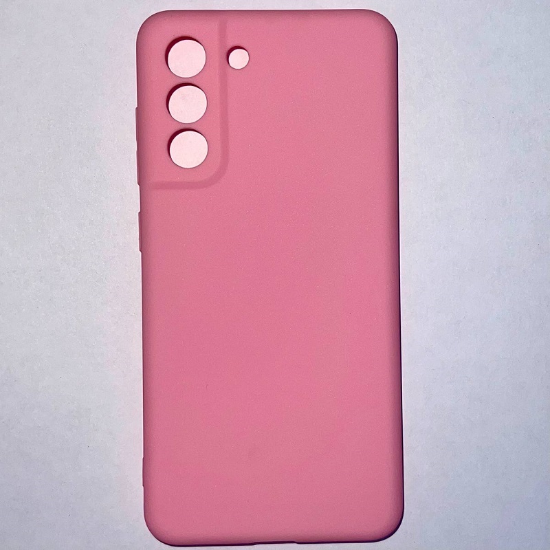 Задняя накладка ZIBELINO Soft Matte для Samsung Galaxy S21FE (розовый) защита камеры