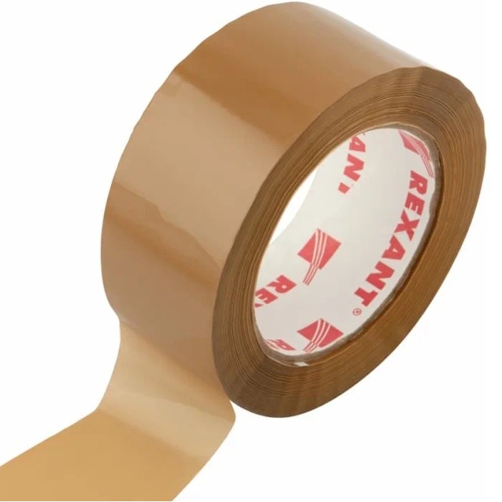 Скотч упаковочный REXANT 09-4214, 48мм х 50мкм, коричневый, рулон 150м (6/36)