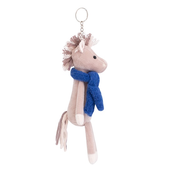 Мягкая игрушка-брелок Коняшка Игогошка в синем шарфике 12 см