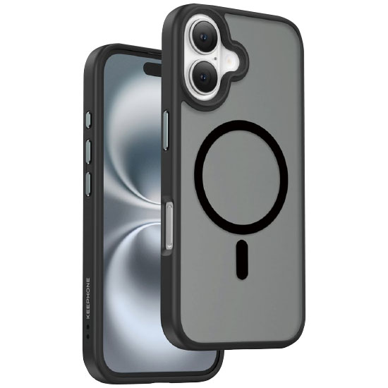 Задняя накладка KEEPHONE MAGO PRO MAGSAFE CASE для iPhone 16 BLACK