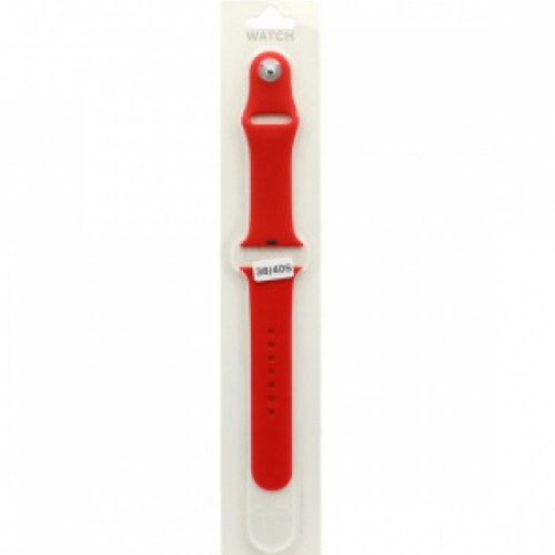 Силиконовый ремешoк MOBI для Apple Watch 38/40mm красный (014) (S)