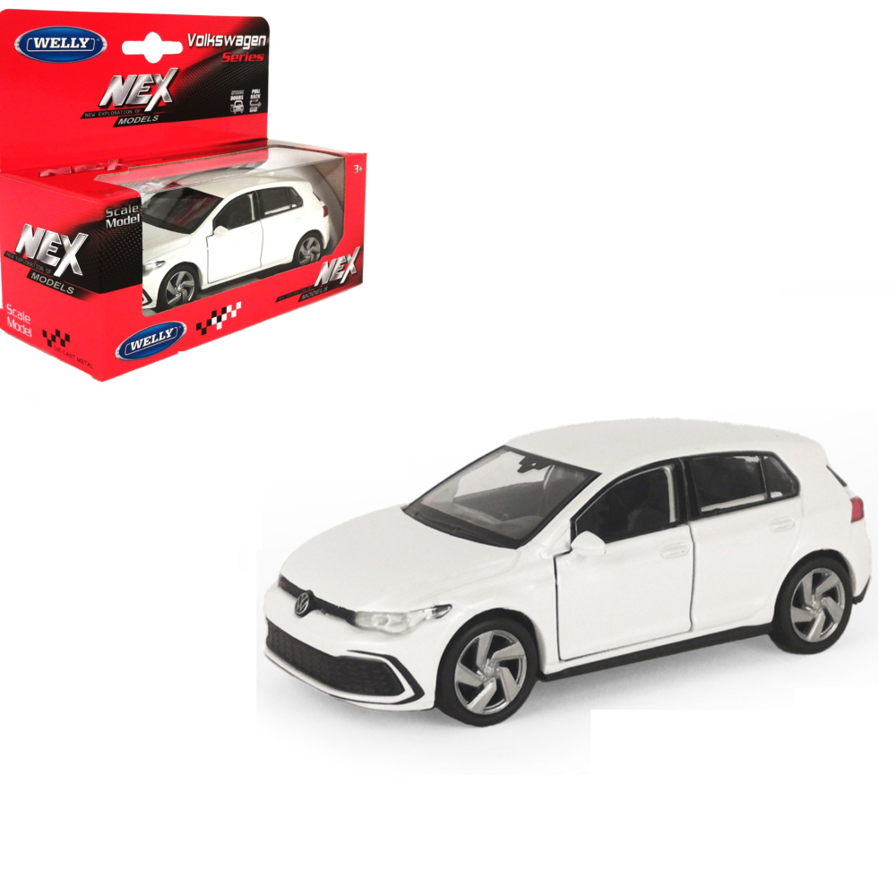 Машинка WELLY 1:38 Volkswagen Golf 8 GTI, пруж. мех., цв. в асс.