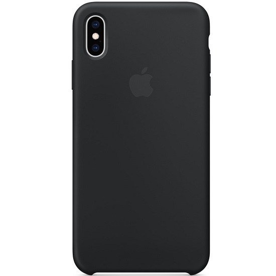 Силиконовый чехол SILICONE CASE для iPhone XS Max Black (c LOGO)