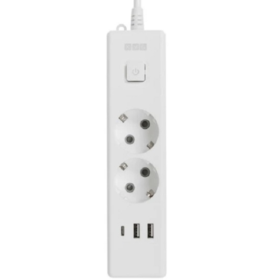 Сетевой удлинитель 1.9м POWER CUBE PC-4-2M, 2 розетки, с/з, с вык.16А