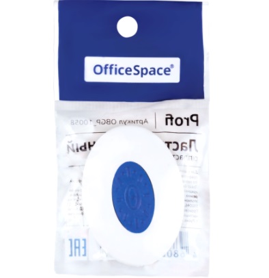 Ластик OfficeSpace "Profi", овальный, термопластичная резина, пластиковый держатель, 42*30*9мм OBGP_10058