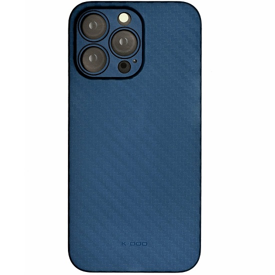 Задняя накладка KZDOOO Air Carbon для iPhone 15, синий