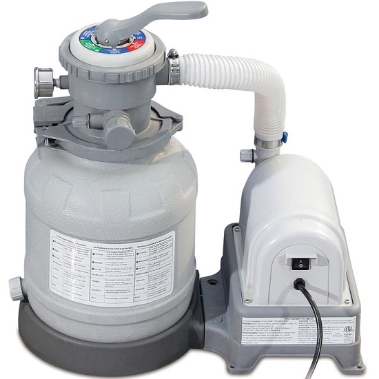 Песочный фильтр-насос Polygroup ST1600, 5100л/ч, резервуар для песка 12кг, фракция 0.45-0.85мм