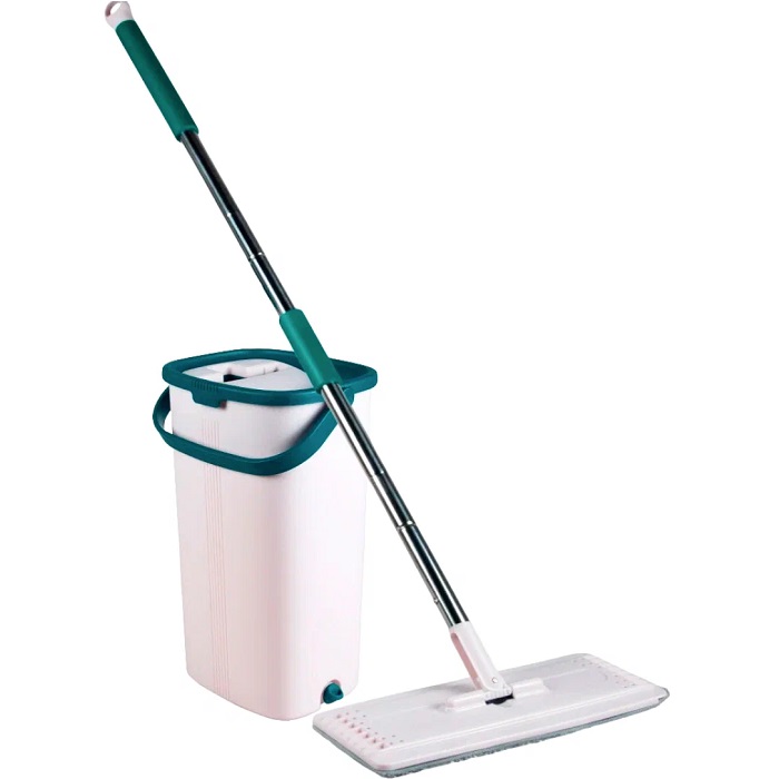 Швабра с ведром 10л York ХЭНДИ (набор) отсек полоскания 4,7л,механизм отжима,насадка 12*32см, 081710