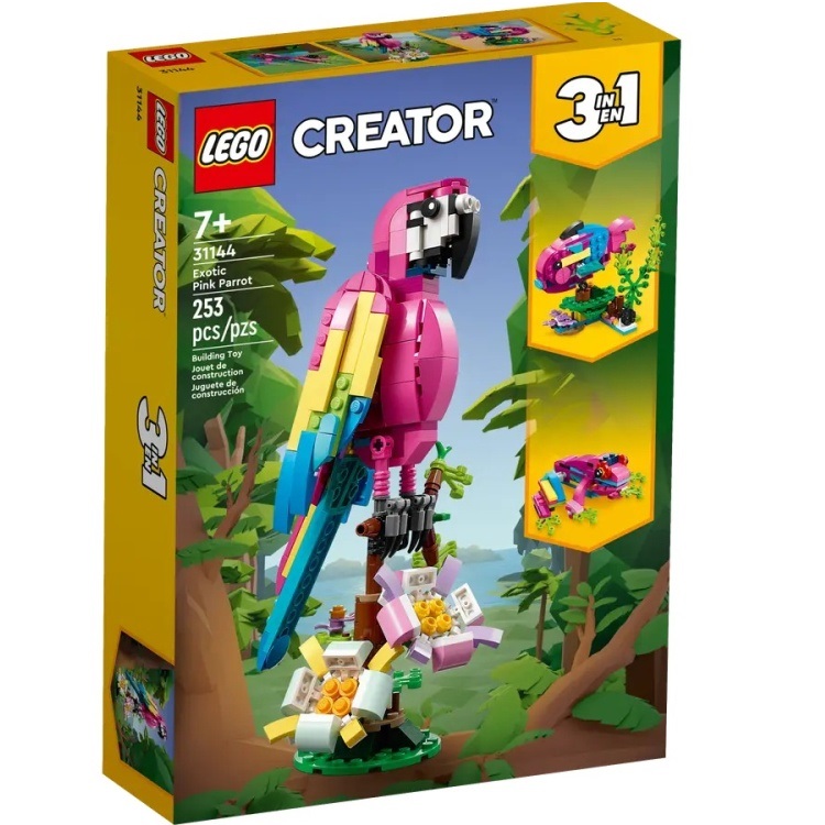 Конструктор LEGO Creator 31144 Экзотический розовый попугай 3-in-1