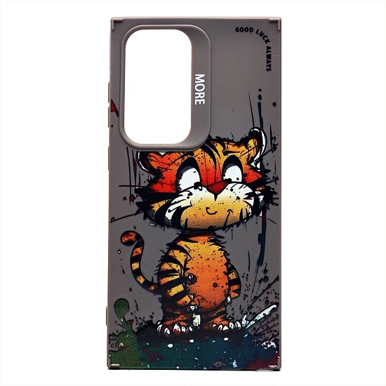 Задняя накладка SC335 для Samsung Galaxy S24 Ultra  (тигр) (gray) (232928)