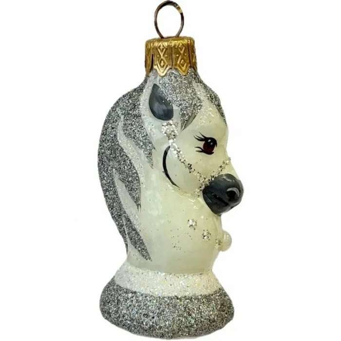 Ёлочное украшение "Шахматный конь 1", в подарочной упаковке, h-7 см, ФУ-293/1