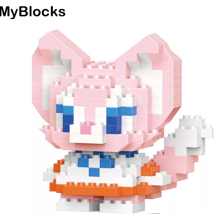 Фигурка-конструктор MyBlocks "Лисичка" роз 7205A