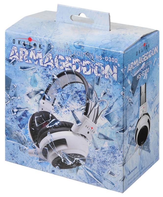 Наушники OKLICK HS-G300 белые/черные