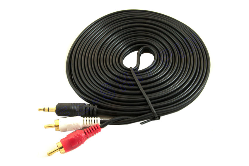 Кабель Jack 3.5 <--> 2RCA  5.0м PERFEO 2005