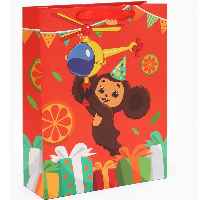 Пакет 31×40×11.5 см, упаковка, Чебурашка 9877713