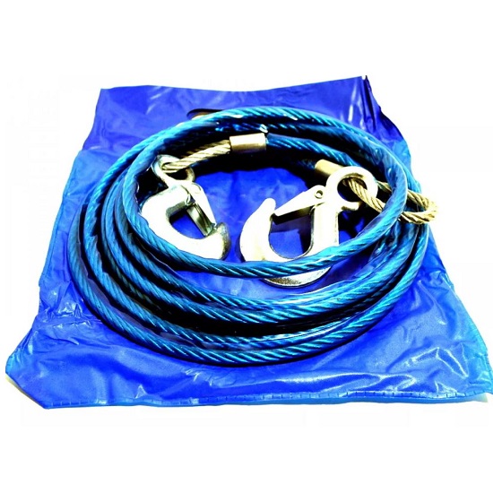 Трос буксировочный 3т "метал." в оплетке (8 мм.)